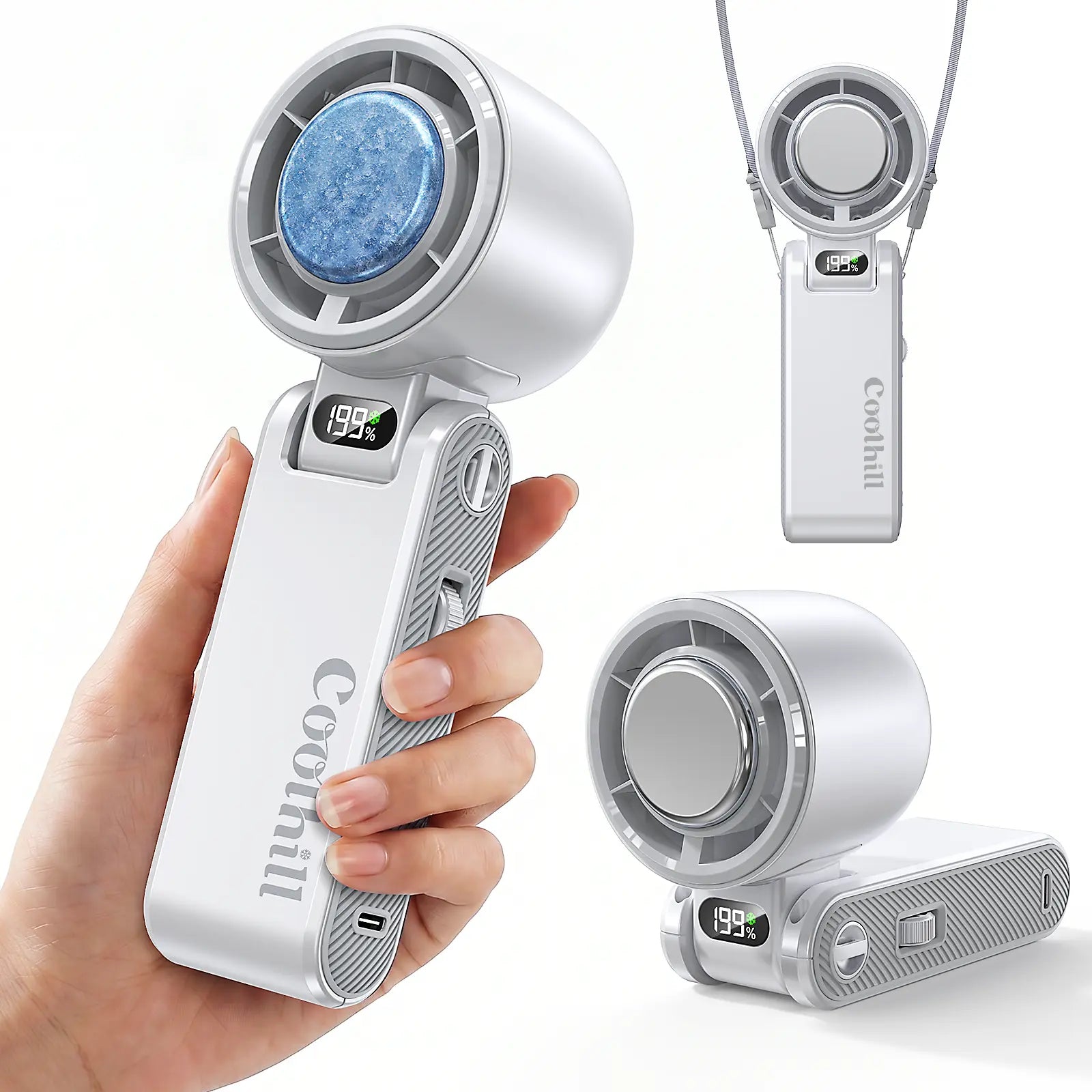 Foldable High-Speed Turbo Handheld Fan