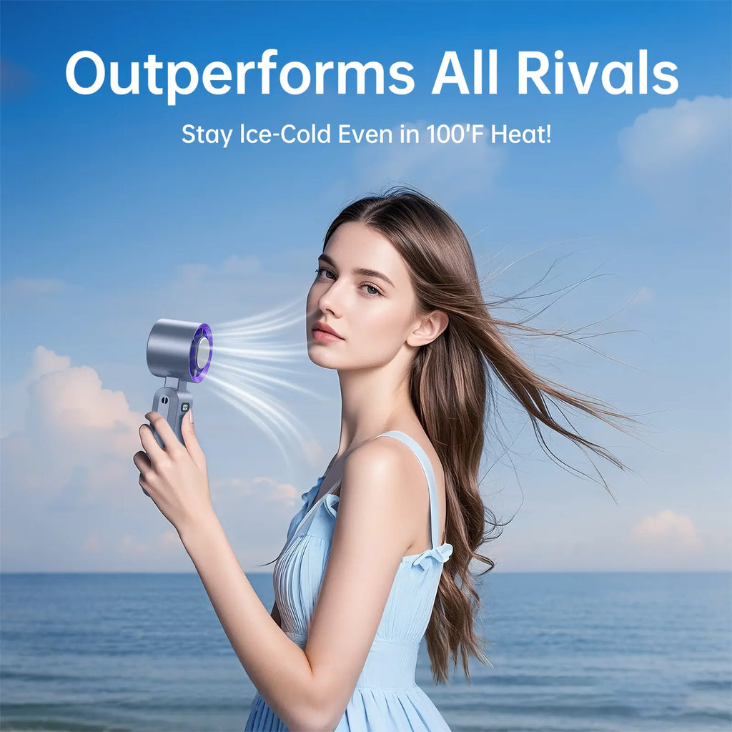 Foldable High-Speed Turbo Handheld Fan