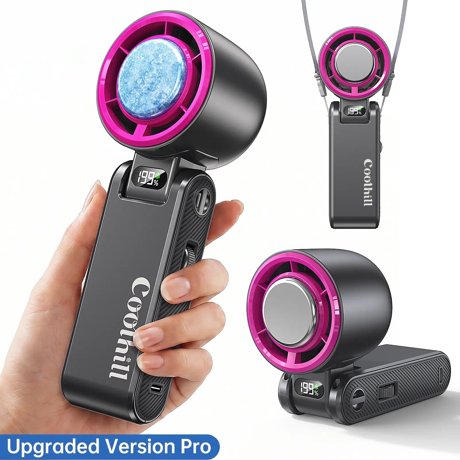 Foldable High-Speed Turbo Handheld Fan