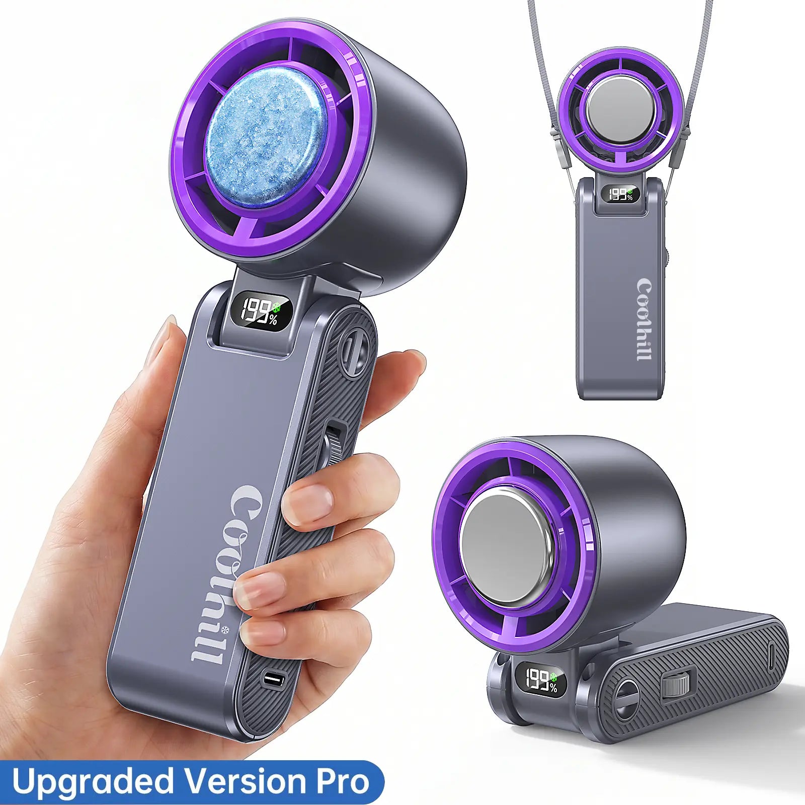 Foldable High-Speed Turbo Handheld Fan
